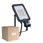 Mehrfachpackung 4x Philips LED-Scheinwerfer Ledinaire BVP167 30W 3600lm 110D - 830-840-865 CCT | IP65 - Bewegungs- und Lichtsensor - Symmetrisch