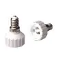 Adapter für Lampenhalterung E14 => GU10 Weiß