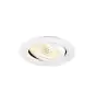 SLV New Tria 68 Spot Aluminium Weiß Rund 7.5W 591lm 38D - 927 Extra Warmweiß | Ausschnitt 68mm -  Höchste Farbwiedergabe - Dimmbar 