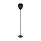 Eglo Stehlampe Persley Stahl Schwarz Papier | IP20 - Geeignet für 1x E27 